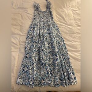 Ellie Nap Blue Patterned Maxi Dress